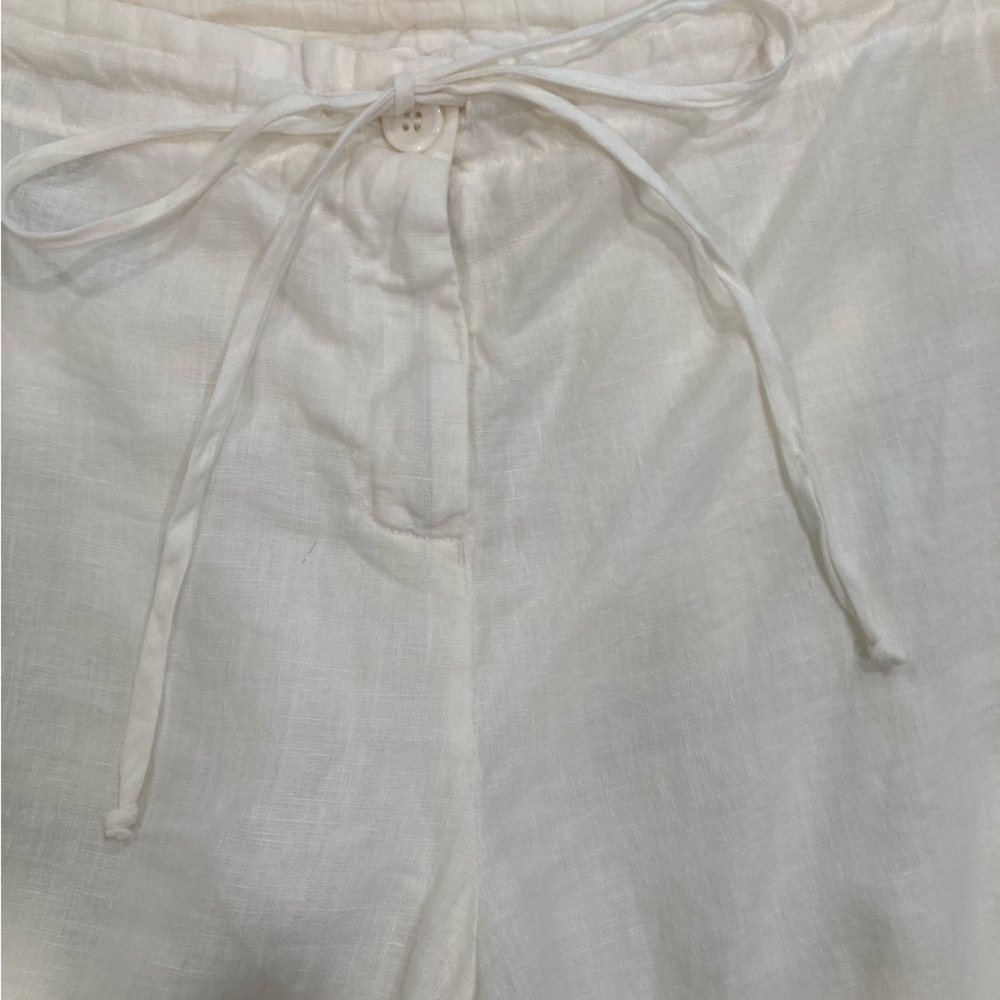 Johnny Was Ivory Lace & Crochet Trimmed Women's Pants - Picture 8 of 15